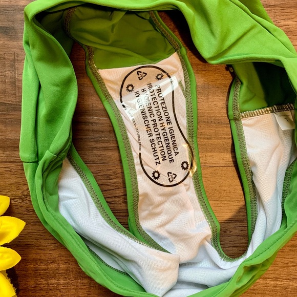 NEW💚GREEN Two pcs bikini high waisted,Large - Picture 3 of 6